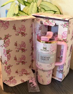 🎀Pink bow 40oz Stanley 🎀