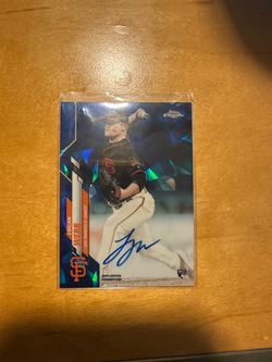 2020 Topps Chrome Sapphire Edition Logan Webb Rookie Autograph #CSA-LW