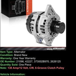 Hyundai Accent And Kia Soul 2018-2020 Alternator 