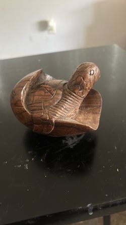 Hand Carved Hatching Turtle Egg