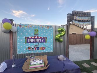 Two infinity and beyon birthday decorations