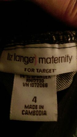 Maternity blue jeans size 4