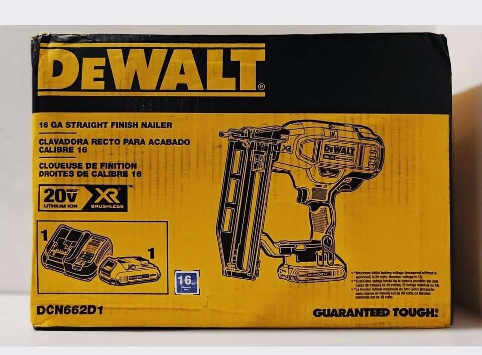 BRAND NEW DEWALT STRAIGHT FINISH NAILER