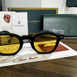Jacques Marie Mage Zephirin Sunglasses 44-25 Black Frame New with Box & Case
