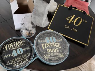 40th birthday supplies
