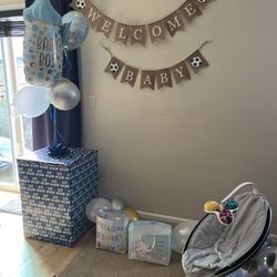 changing table, crib, mobile for $90