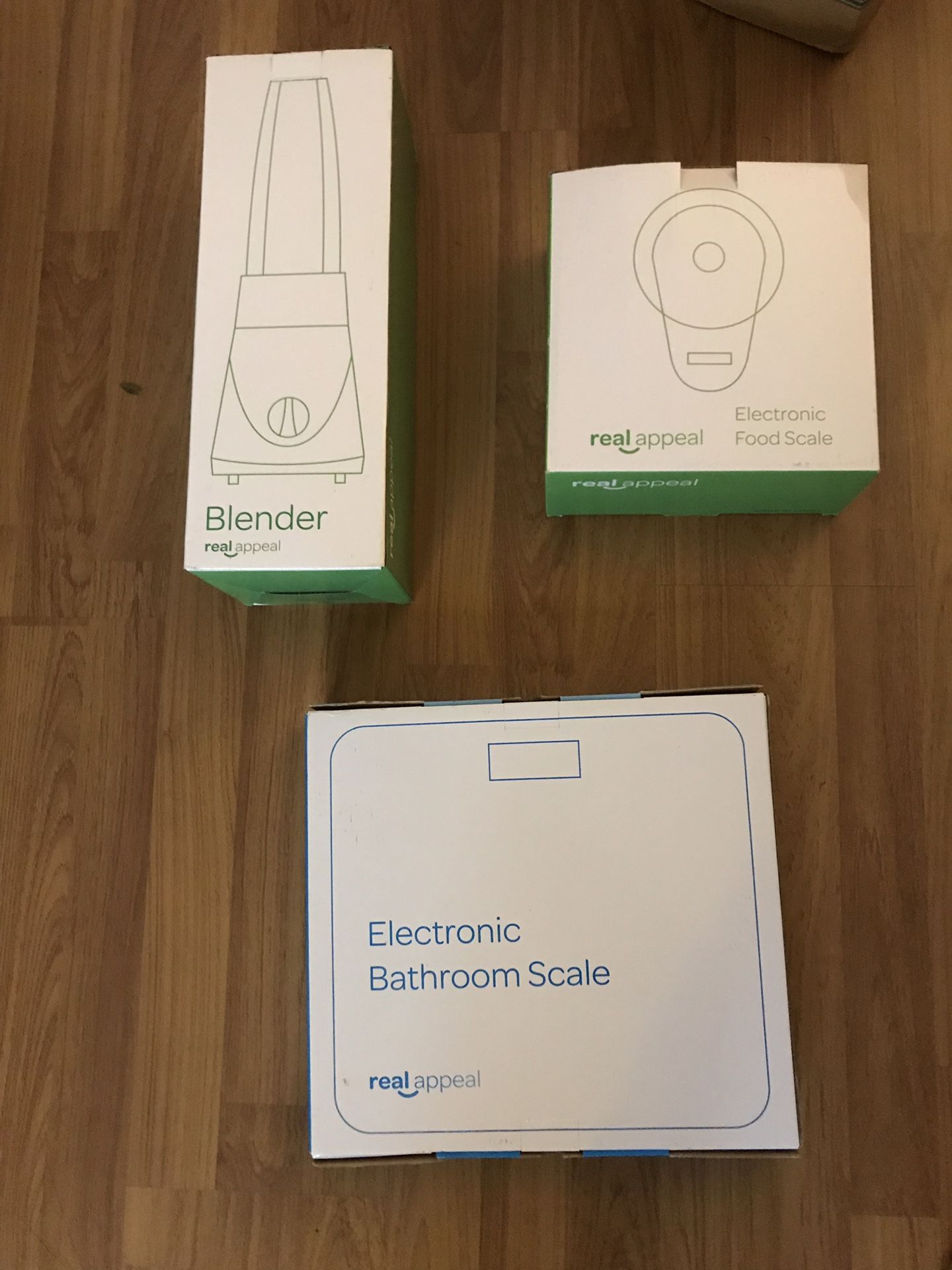 Blender / Bathroom Scale by Real Appeal. $20 for all three.
