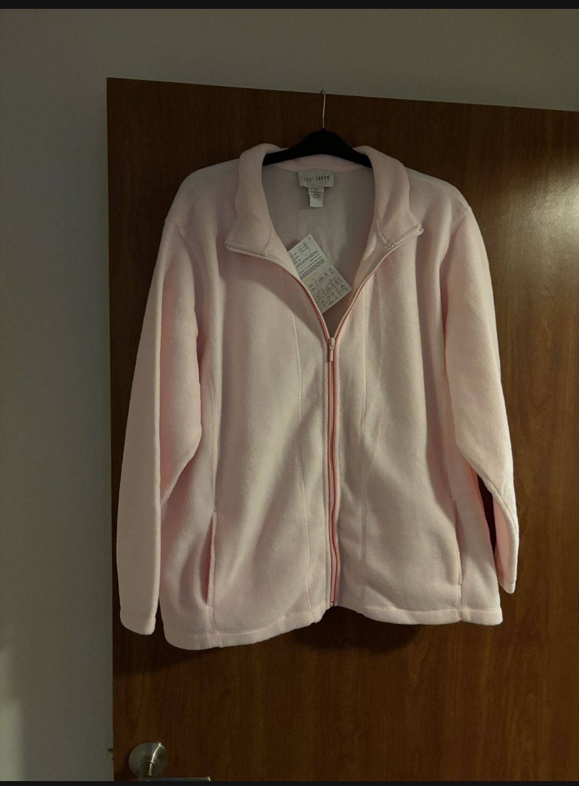 Vintage Sport Savvy Long Sleeve Zip Up Fleece Jacket 3XL