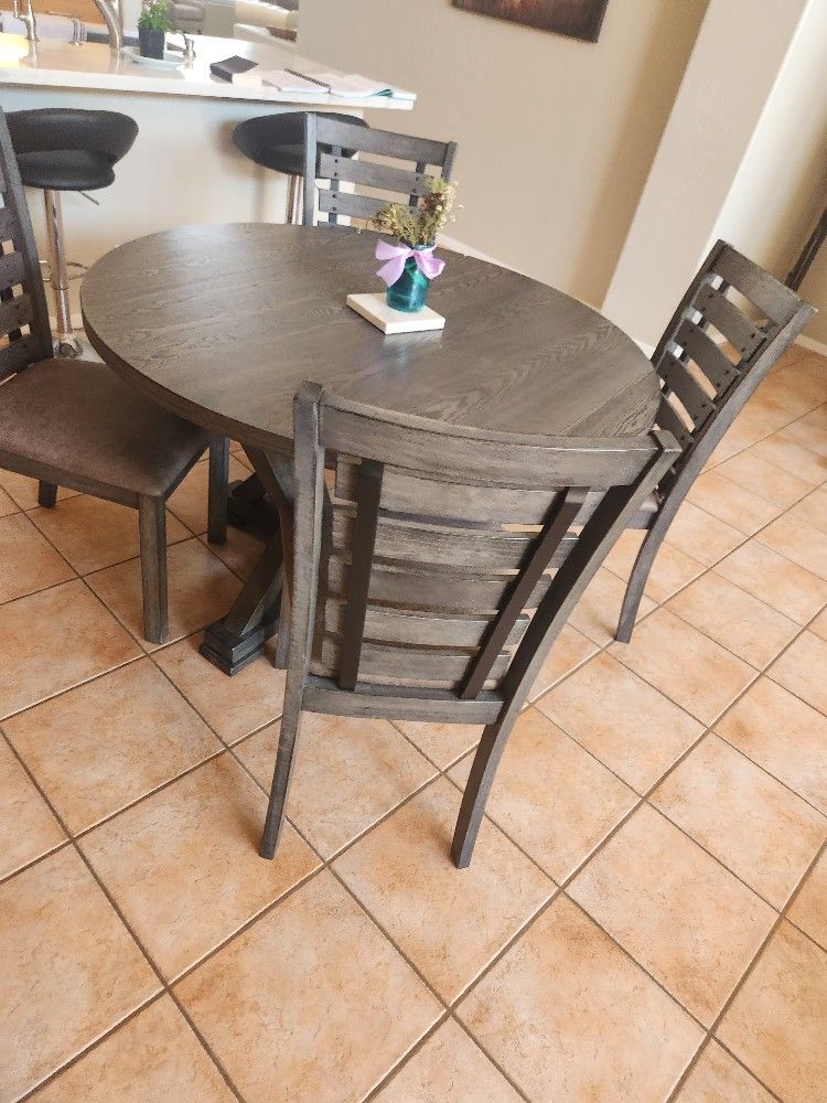 Kitchen table and four chairs