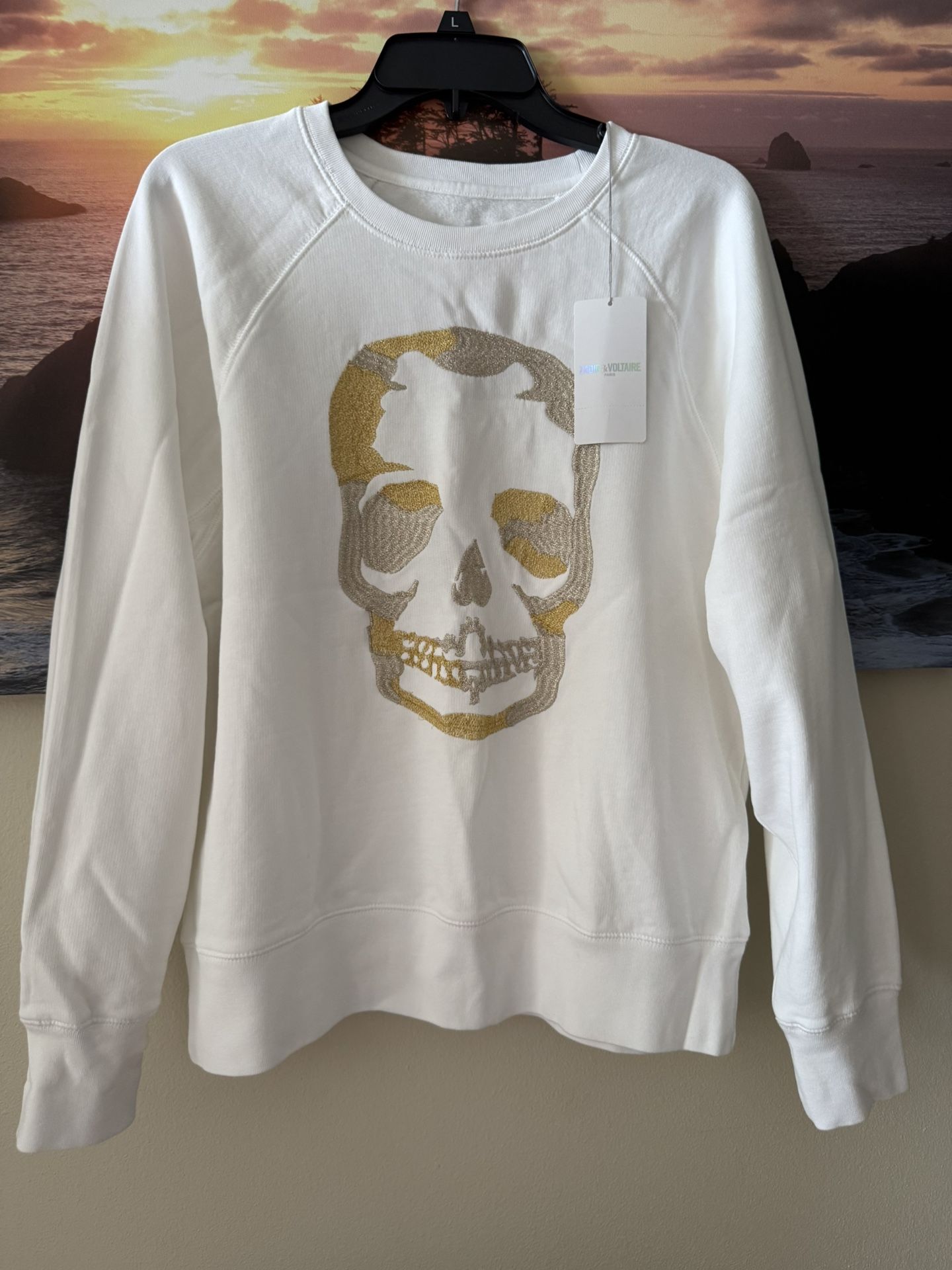 Zadig&Voltaire/ Women/ Upper skull Sweater/Sweatshirt/ White/ M/ New