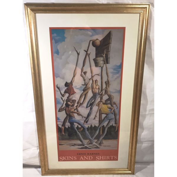Framed Ernie Barnes Skins And Shirts Poster For Sale In Corona Ca