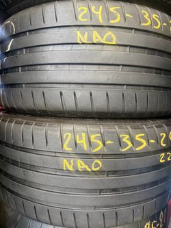 20” tires michelin 245/35/20 with free installation $160 both