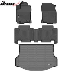 Fits 2013-2018 Toyota RAV4 4DR 3D Molded All Weather Floor Mats TPE Carpet +Trunk Mat