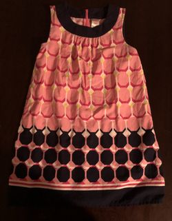 Spring/Summer Pink, blue and yellow Dress (Gymboree) Size7