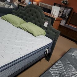 King Upholstered Headboard Only
