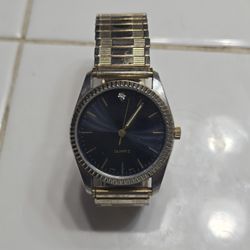 Quartz Watch with Metal Band