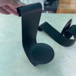 Set Of Black Wall Candle Holders