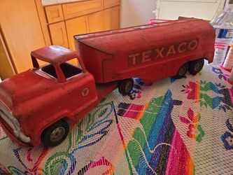 Vintage Buddy L Texaco Pressed Steel Tanker 1950s 60s Well taken care of