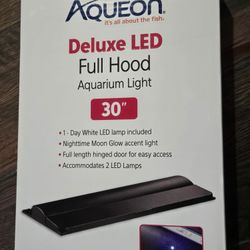 AQUEON 30" Deluxe LED Full Hood Aquarium Light
