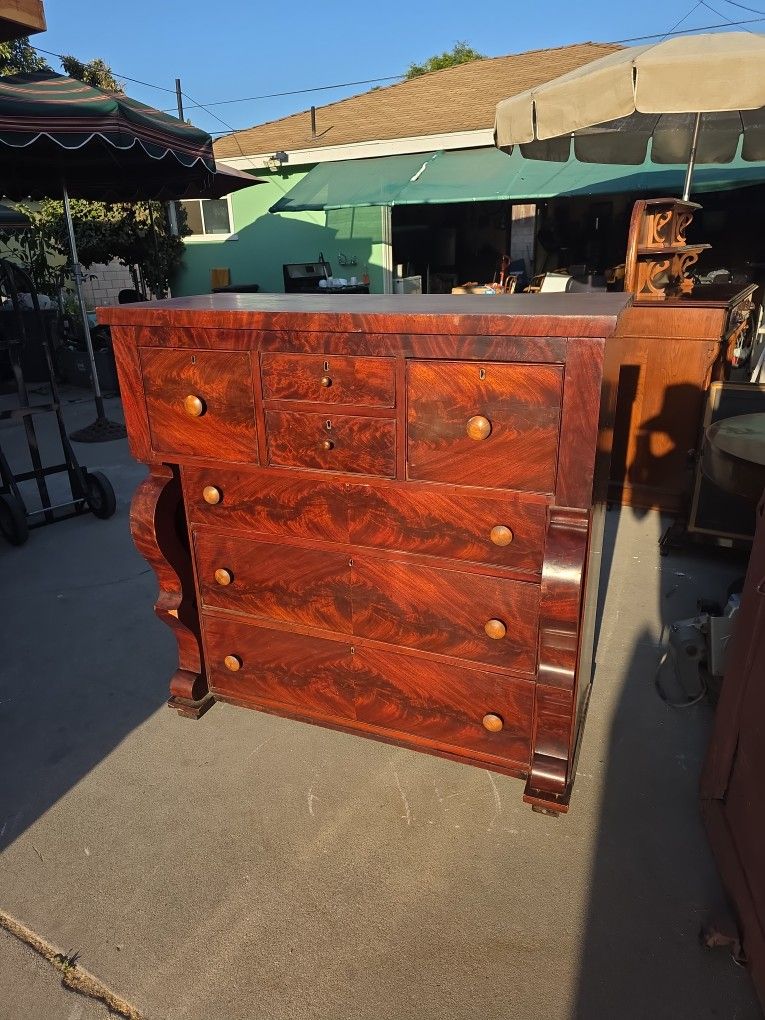 Antique Empire Dresser Chest 