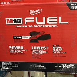 Milwaukee New Sander 18M Fuel Brushes 