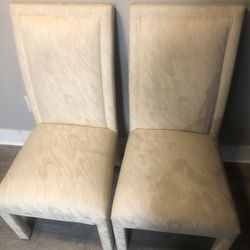 Cream Soft Dining Table Chairs
