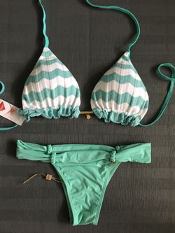 AUTHENTIC BRAZILIAN CROCHET BIKINI - 2 PIECES -NEW - SIZE LARGE - STILL WITH THE TAG ON