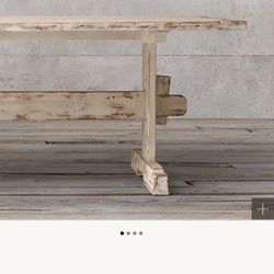 Restoration Hardware 18th C Swedish Trestle Dining Table 