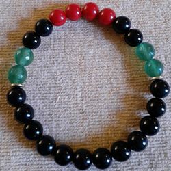 African Rbg Bead Bracelet