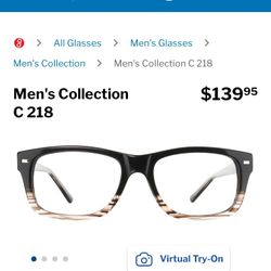 Mens Collection C 218 Glasses Faded Black 