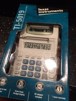 Calculator w paper tape printer