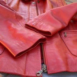 Alfani Leather Jacket - Red