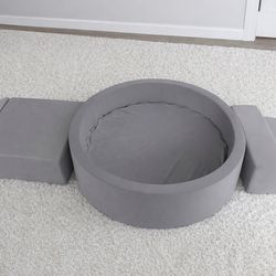 Ball pit with attachments