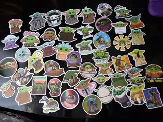 Baby yoda stickers the child the mandalorian