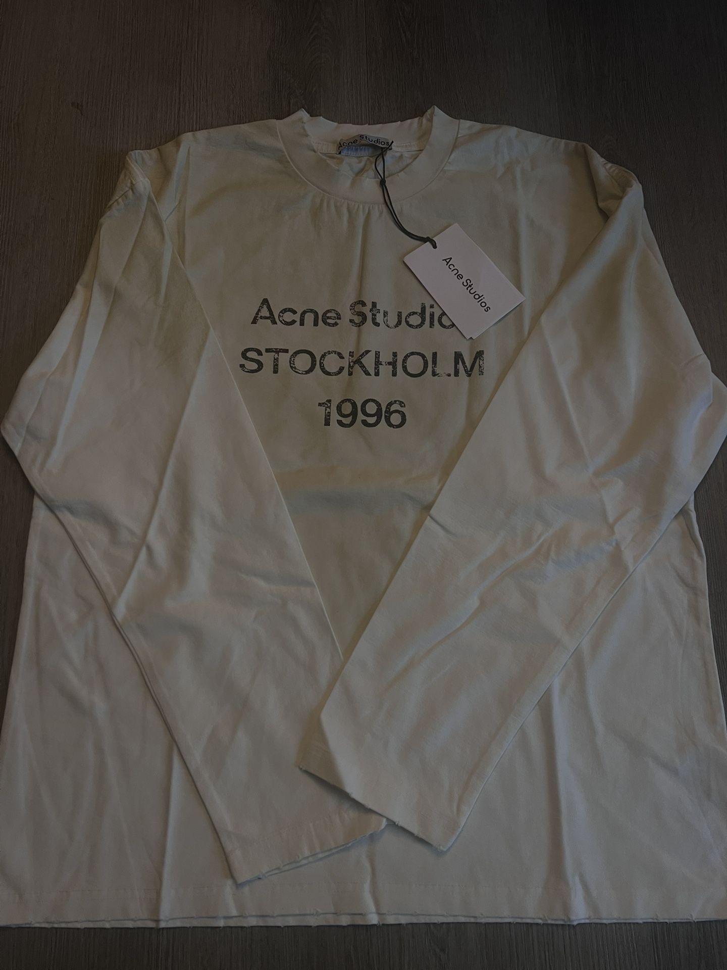 Acne Studios Stockholm 1996 Long Sleeve White Shirt Size Small
