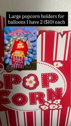Large popcorn props