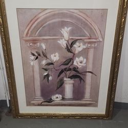 Southern Accents 1 Floral arch by Jerry Sic reproduction Frame  print 44x30