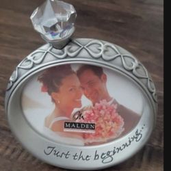 Wedding Picture Frame Pewter