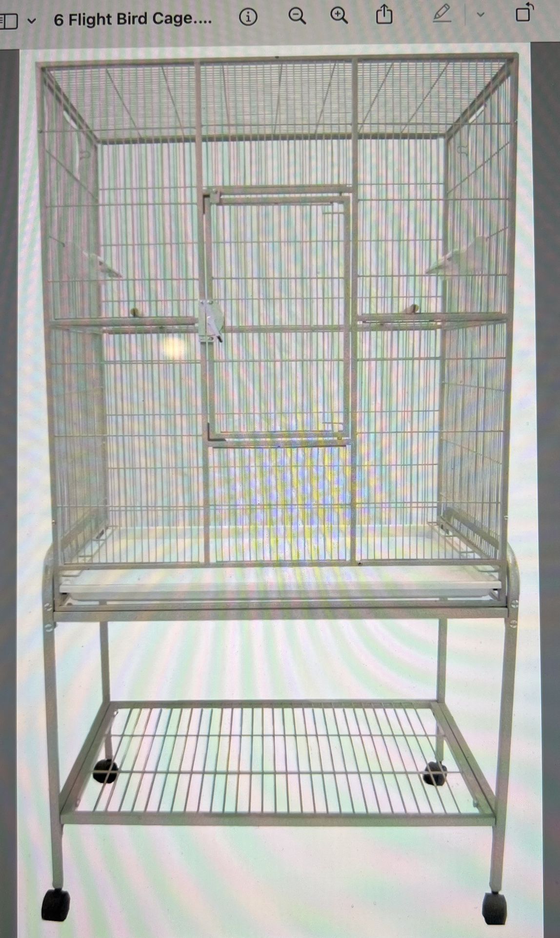 White Flight Cage & Stand