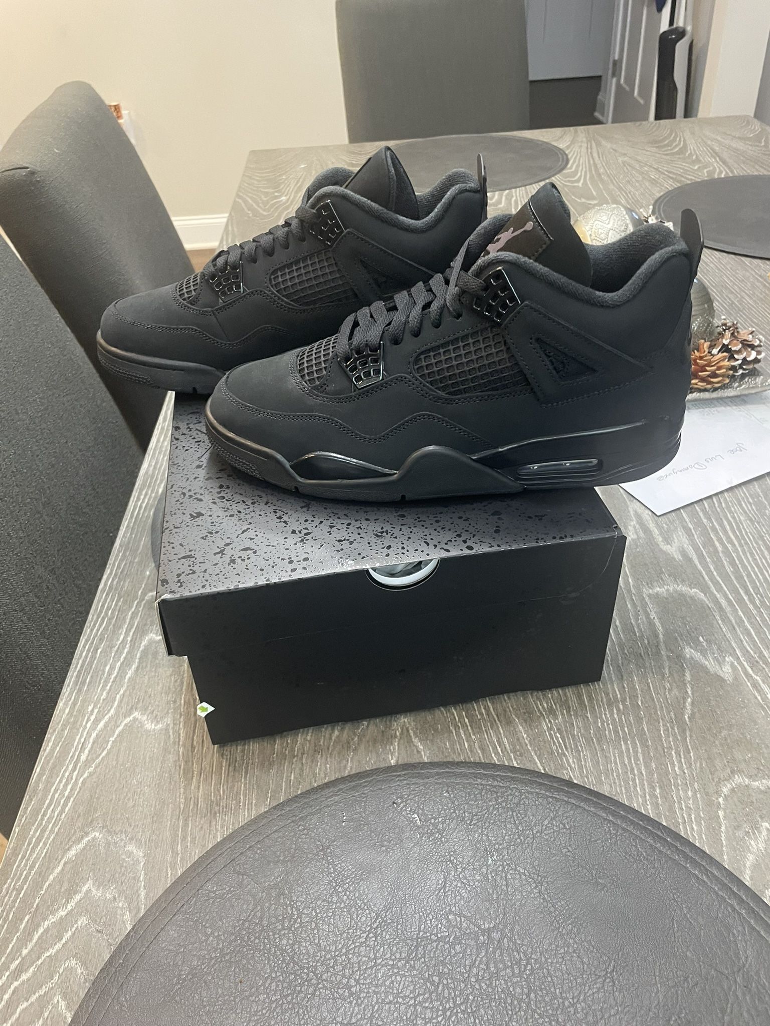 2025 Air Jordan 4 “Black Cat” - Brand New, Deadstock, Size 10