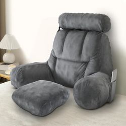 Bed Pillow for Sitting Up Reading Pillow Back Support