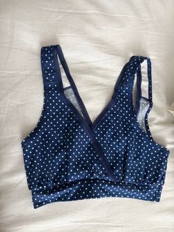 New Navy Polka Dot Wireless Bralette