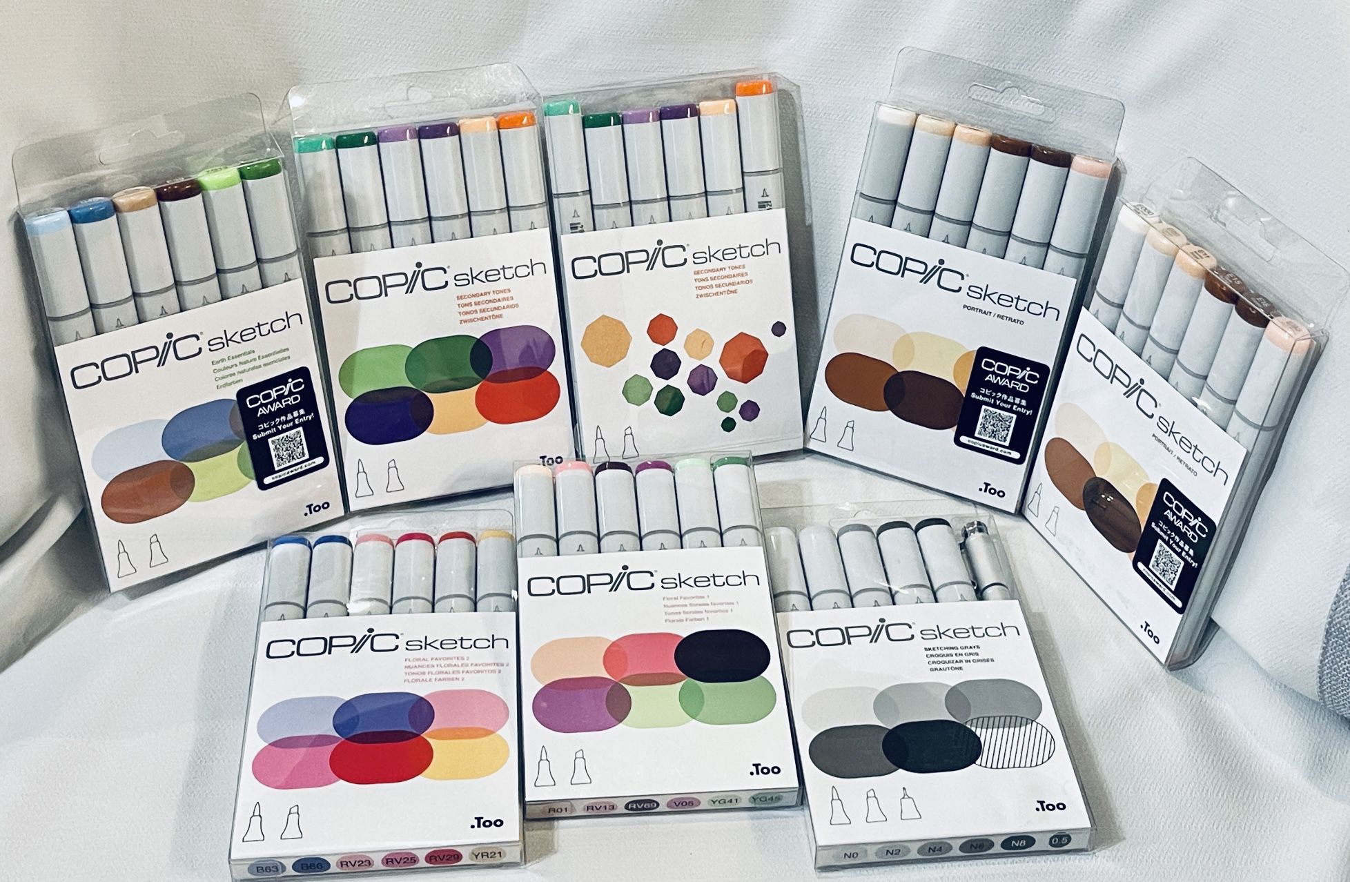 Brand New! 8x  COPIC Alcohol ink Dual Tip Markers