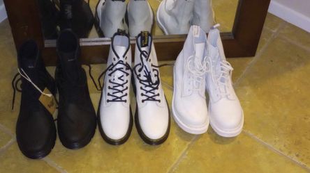 Brand New Dr Marten's Boots White Boots Are Available Only 