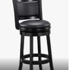 Black Swivel Bar Stool  - New In Box