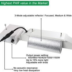 XAMT 1000W DE SYSTEM COMPLETE FIXTURE DOUBLE ENDED GROW LIGHTS KITS FOR INDOOR PLANTS INCLUDES 1000