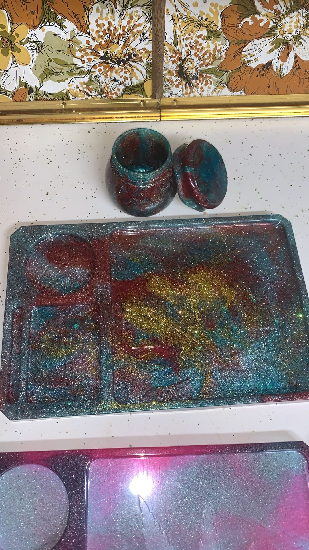 Epoxy Tray And Jar