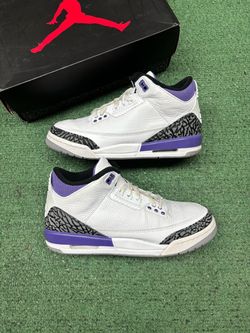 JORDAN 3 DARK IRIS SIZE 6.5Y