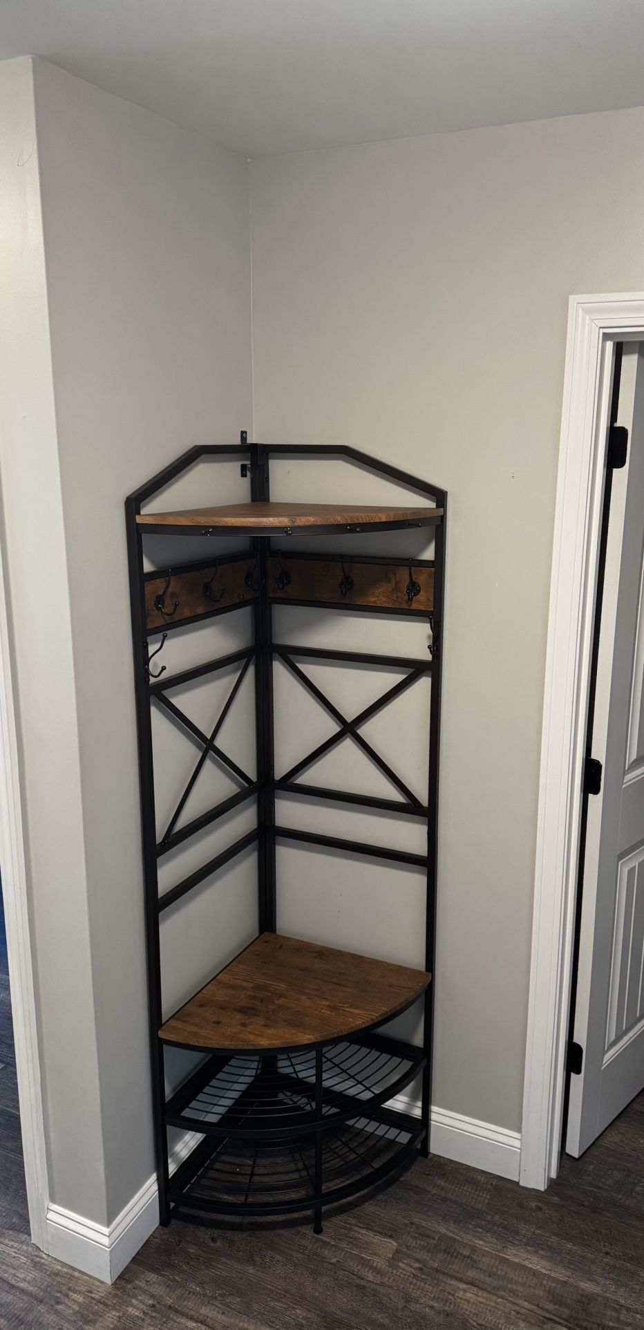 Corner Coat Rack