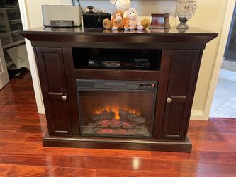 Media Console Electric Fireplace